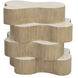 Geddes 24.5 X 20.75 inch Travertine Look / Cream Outdoor Side Table